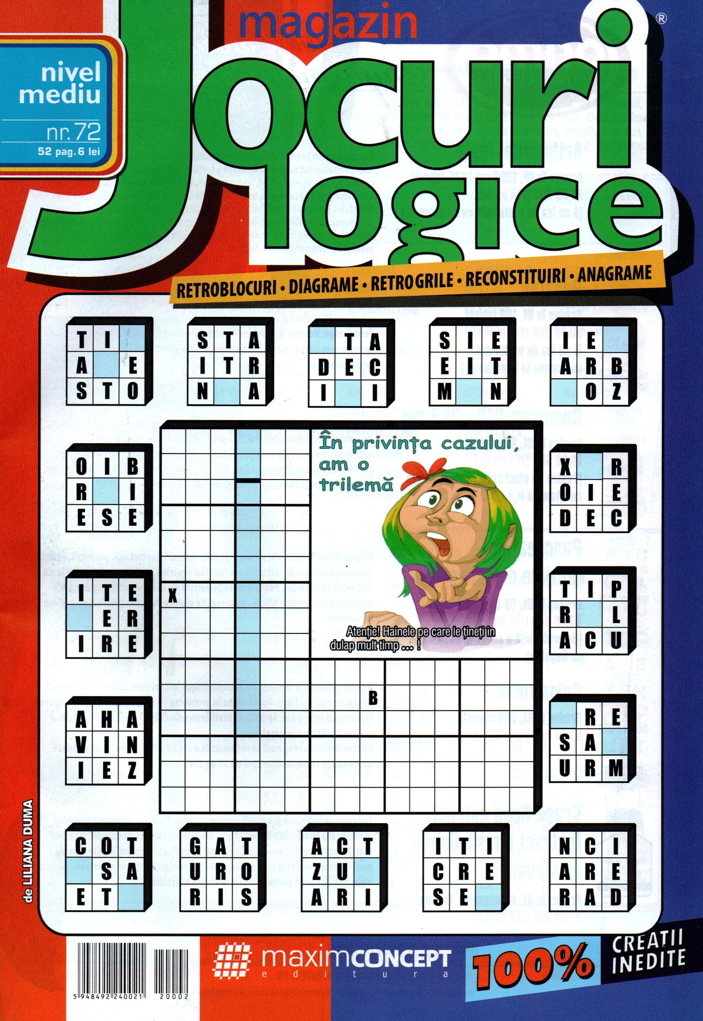 Magazin Jocuri logice, martie 2020